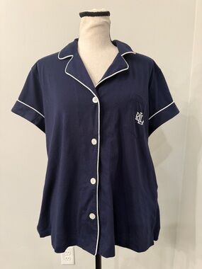 Lauren Ralph Lauren Green Label PJ Top Womens Loungewear Sleepwear No Size Tag